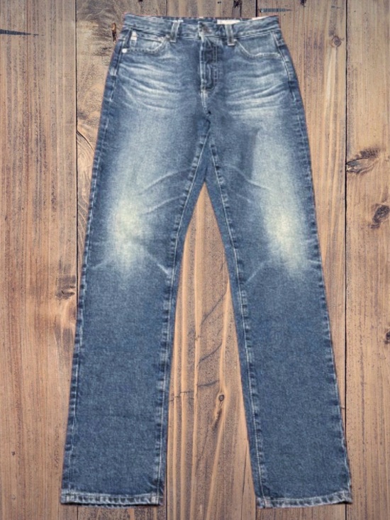 Ag Adriano Goldschmied Denim - Ag Adriano Goldschmied Men's Light Blue Washed Straight Jeans
